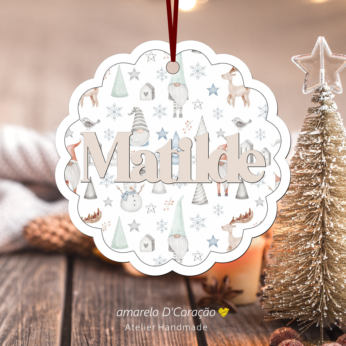 Pêndulo Gnomos Natal