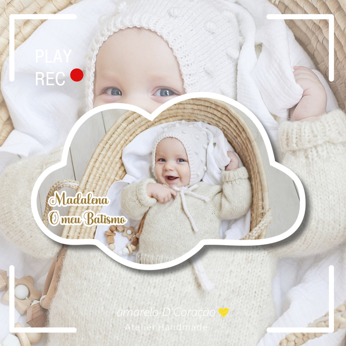 Íman de Acrílico Nuvem