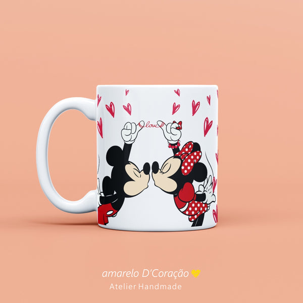 Caneca Mickey e Minnie c/ Fotografia