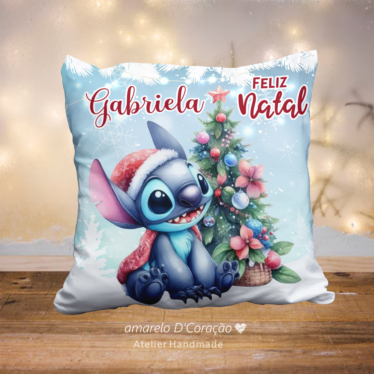 Almofada Natal Stitch