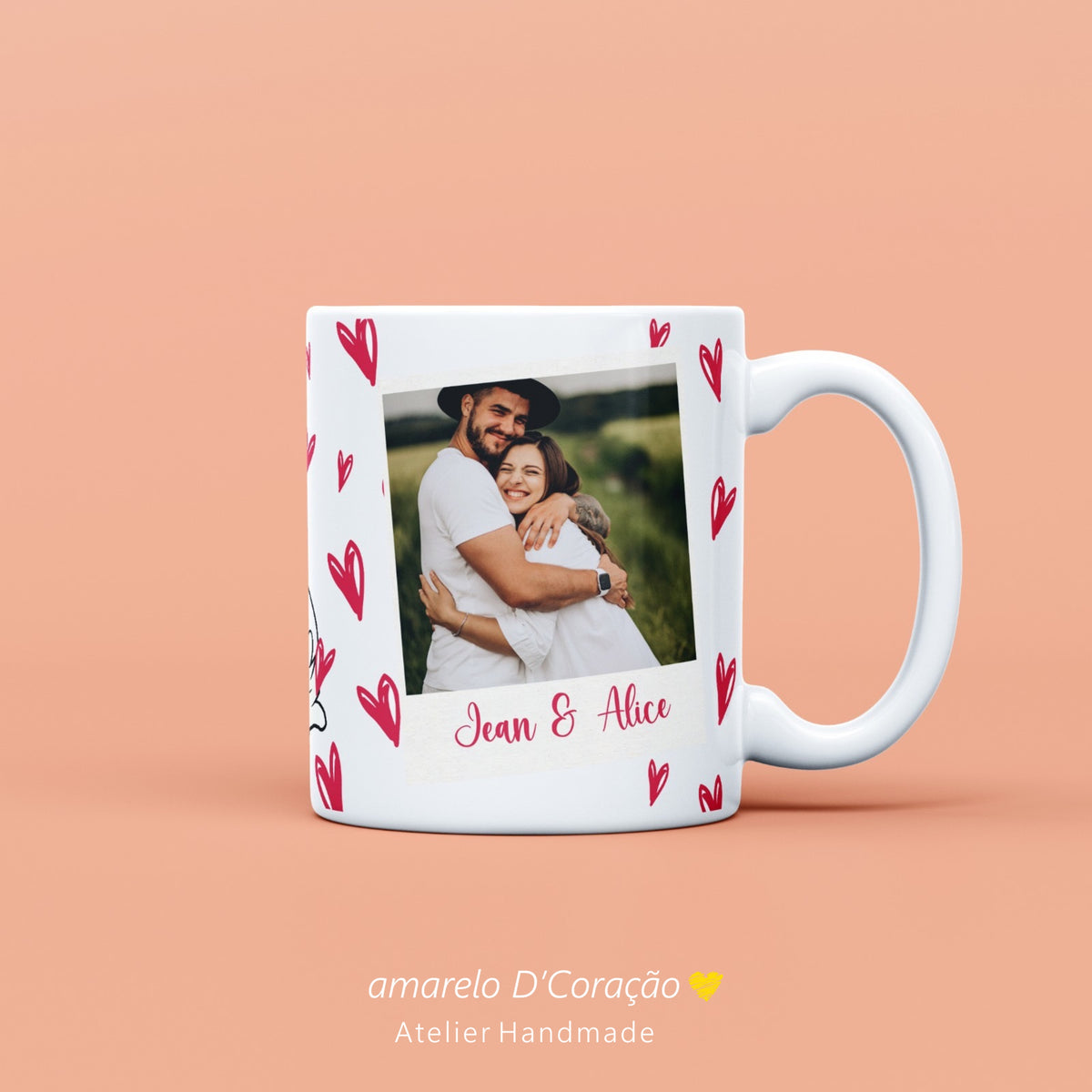 Caneca Mickey e Minnie c/ Fotografia