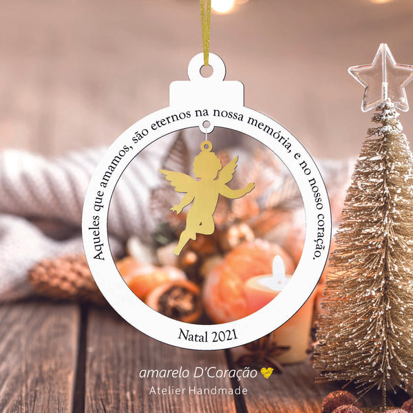 Pêndulo Anjo - Acrílico e Mdf