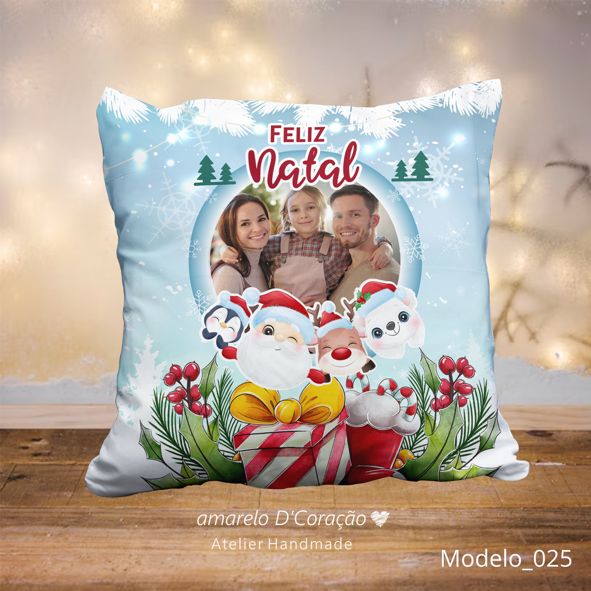 Almofada Com Fotos Natal
