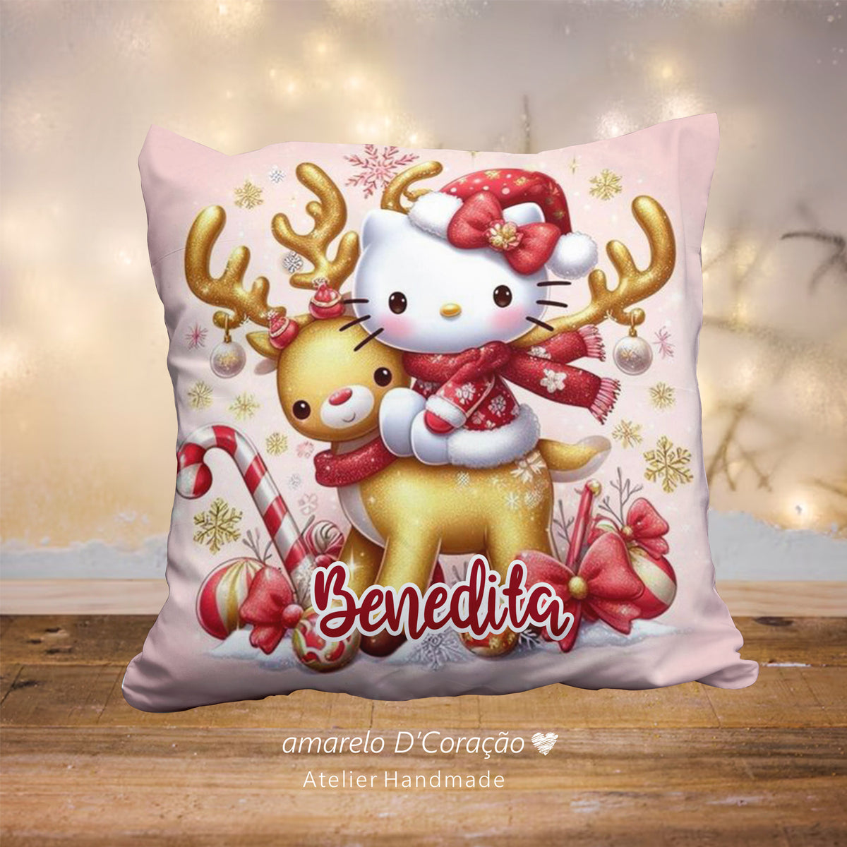 Almofada Natal Hello Kitty