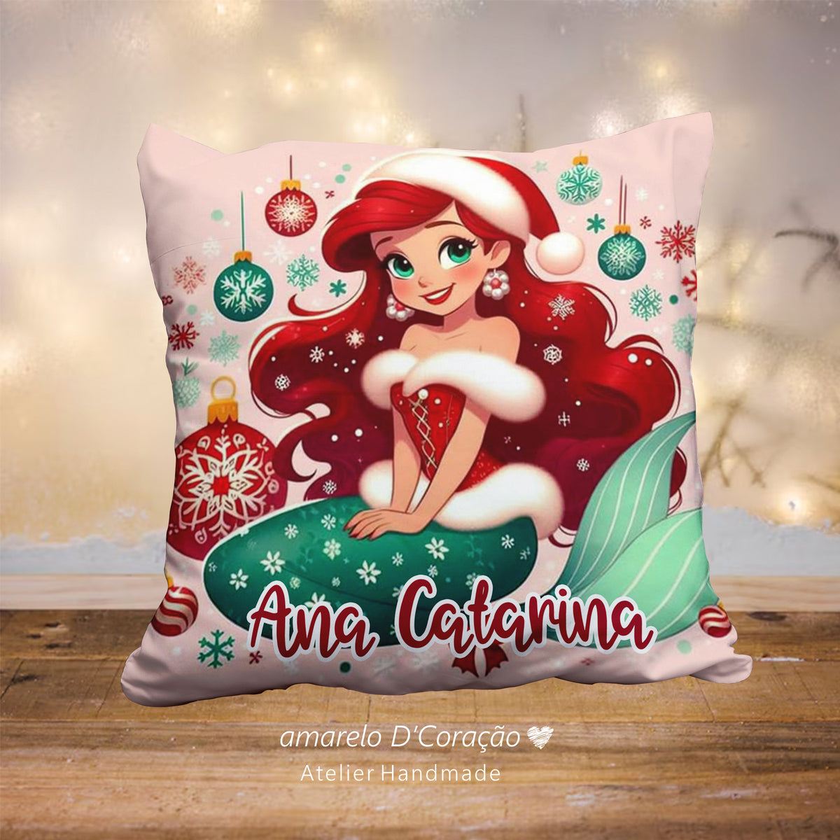 Almofada Natal Ariel