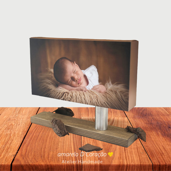 Tela c/ base de Madeira