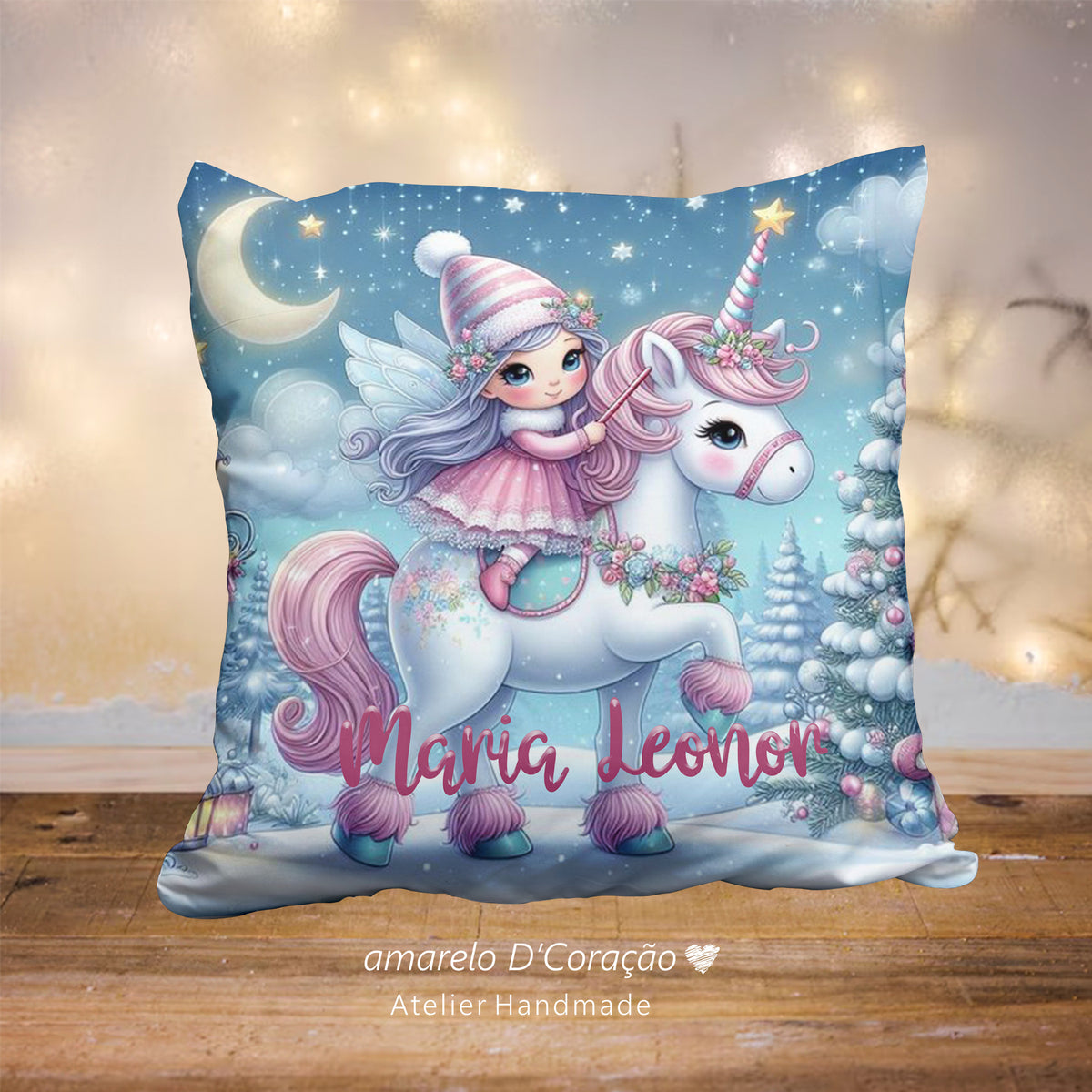 Almofada Natal Unicórnio