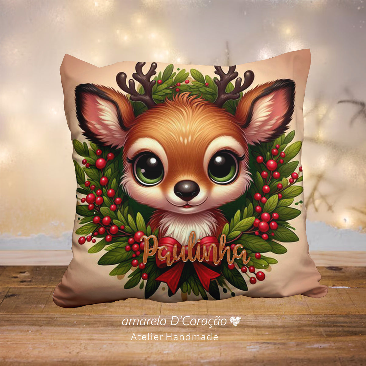 Almofada Natal Rena