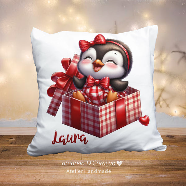 Almofada Natal Pinguim