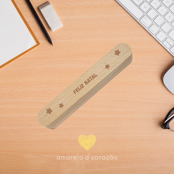 Estojo Madeira Caneta