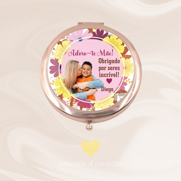 Espelho Redondo Rose Gold