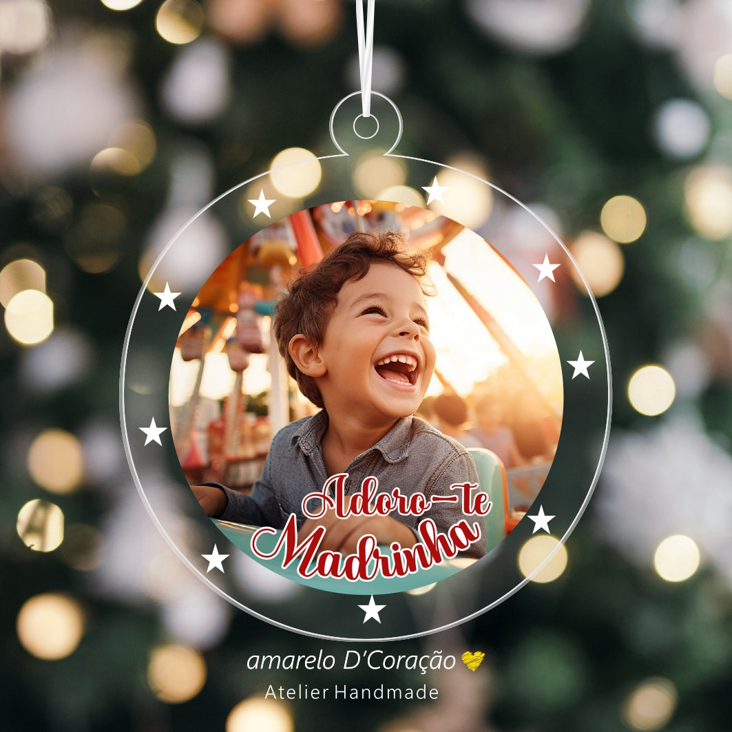 Pêndulos Acrílico Fotografia c/ Estrelas