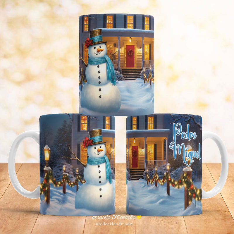 Caneca Boneco de Neve