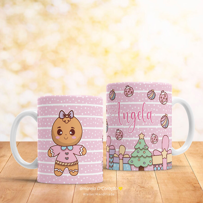 Caneca Bonecos Natal